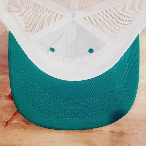 Fish Flag Patch Hat Cap Fishing Snap Back Mesh Adjustable Trucker Dad Green - Picture 10 of 13